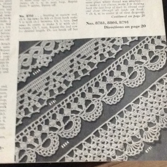 Vtg 23 page Edgings Magazine from 1942. Clarks. - Picture 4 of 6